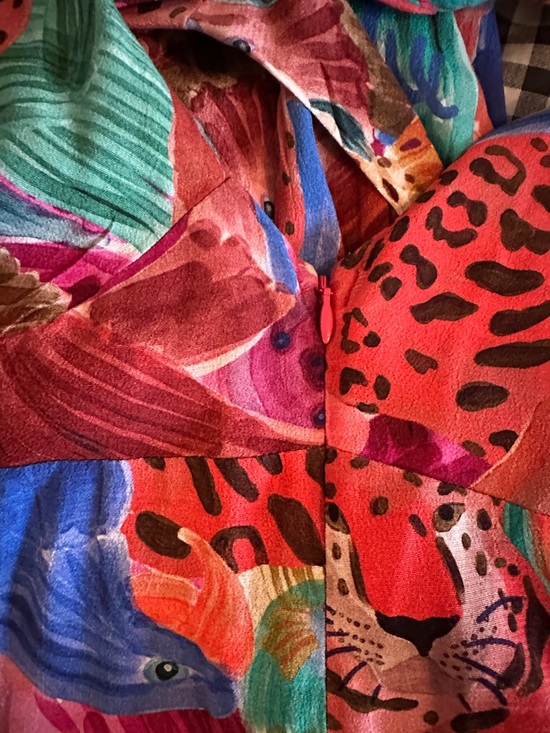 Farm Rio Multicolor V Neck Midi Dress - Size XL - Picture 12 of 12